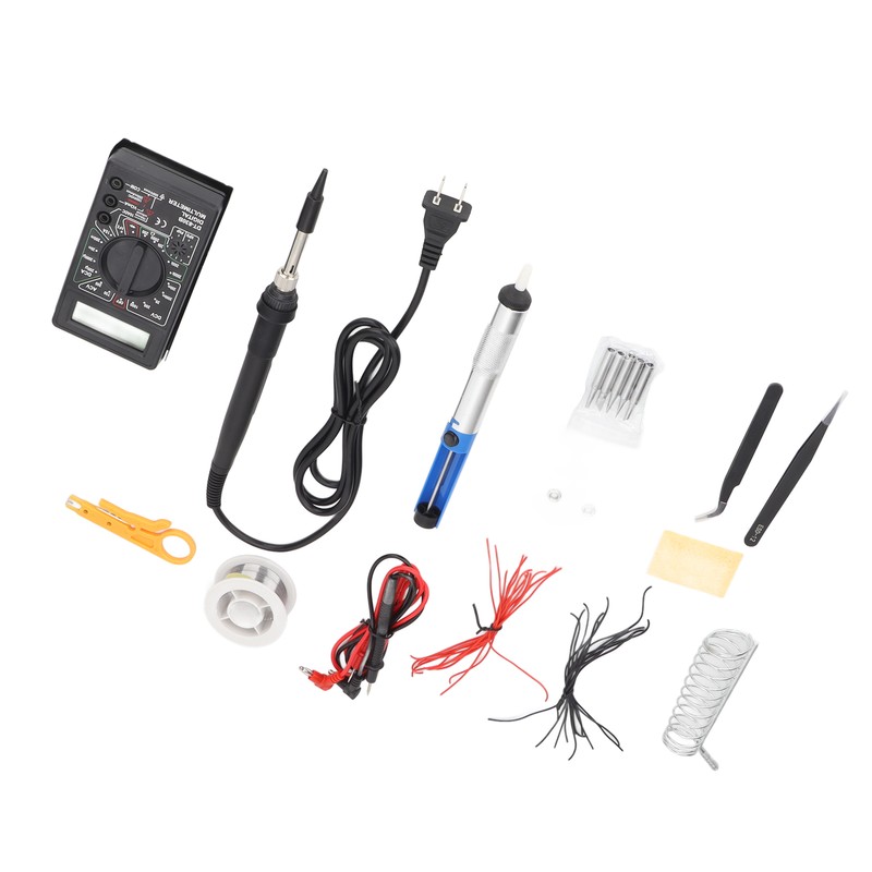 Soldering Iron Multimeter Kit 80W Digital Adjustable Temperature Electronics Welding