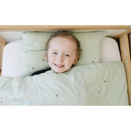 Ecolino Organic Cotton Toddler Pillowcase, Set of 2, Soft and Breathable 100% Organic Cotton Travel Pillow Case Cover, Goose