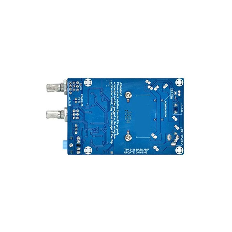 Oidnvay 3116 Subwoofer Amplifier Board 100W Bass Output DC12-24V Digital