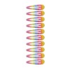 Ladies, Womens, Girls, Bright Rainbow Stripe Coloured Hair Snap Clips,