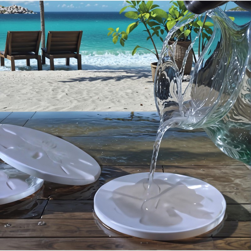 Florida Absorbent Drink Coasters (set of 4)