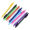 11Pcs Press Ballpoint Pen Colorful Shell 0.5mm Ballpoint Pen Black