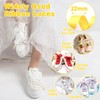 WEGOODZF Silk Ribbon Satin Shoelaces: 2 cm Wide Flat Shoe