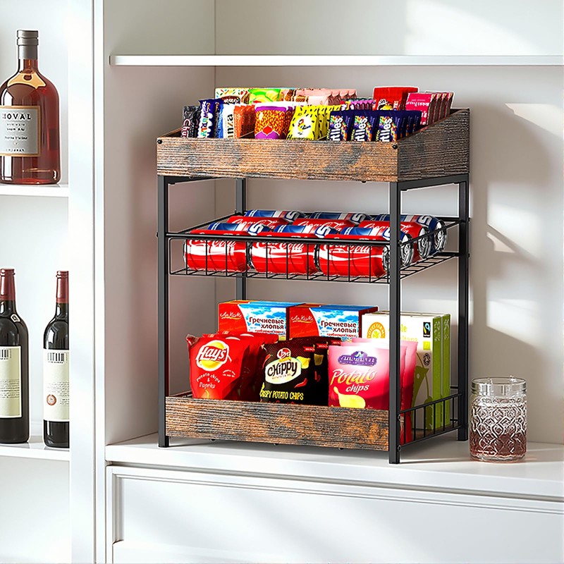 Kssiaz Candy Display Rack, 3 Tier Snack Rack Display for