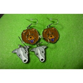 POODLE, MALTESE, ITALIAN GREYHOUND, CHOW DOG EARRINGS 1 pr