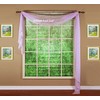 Today's Curtain Emelia Original Voile Scarf 216", Lilac, 45"W x