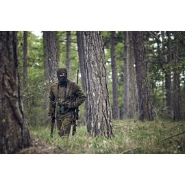 Seeland | Hawker Scent Control Facecover Woodlands Camouflage | Pine Green | One Size