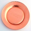 Red Pomegranate GILT PREMIERE Rose Gold Gilded Set/4 Dinner Plates,
