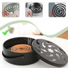 Stainless Steel Mosquito Spiral Holder, Mosquito Coil Holder, Portable Metallic