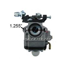 SCOOTERX 10mm Carburetor for 33cc and 36cc Gas Scooters, Pocket Bikes, Go Karts, and Mini Choppers, Go Ped [4206]