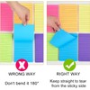 6 Pack Lined Sticky Notes 4 x 6 inch,6 Colors