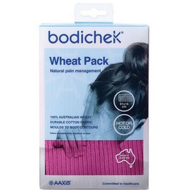 Bodichek Hot or Cold Wheat Pack 2 Section Rectangle - 51 x 16cm (Colours selected at random)