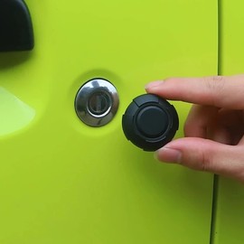Giyofom 4 Pieces Magnetic Car Door Key Hole Decoration Cover for Jimny JB64 JB74 2019-2022 Door Lock Cover Trim Exterior