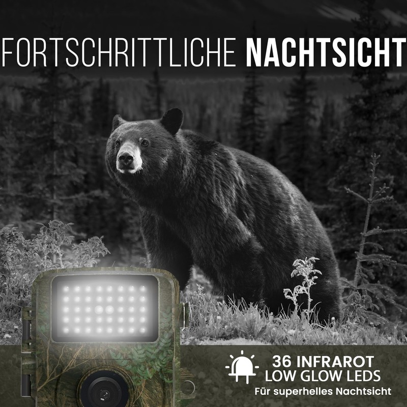 Strex Wildlife Camera with Night Vision - 16MP 1080P Full