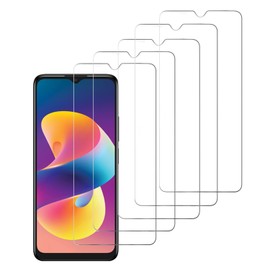 DAMONDY [5 Pack] for TCL K23 K24 Screen Protector,Scratch Resistant Bubble Free Anti-Fingerprints HD Clear,Case Friendly,Tempered Glass Film for TCL K24