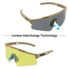 FOCUHUNTER Tactical Airsoft Glasses Anti Fog, with 3 Interchangeable Lens,