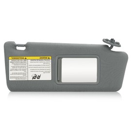 TadaMark Right Passenger Side Sun Visor Fit for Toyota Tacoma 2005 2006 2007 2008 2009 2010 2011 2012 Gray Without Light Replace # 74310-04081-E0