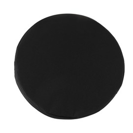 Gorise Universal Round Stool Cushion 25cm Telescopic Seat Cushion for Indoor/Outdoor Use Waterproof Oxford Cloth and Foam Pad Portable Folding Design (Black, Modern Style)