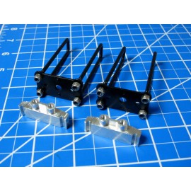 JP Garage Axle Suspension U-Bolt Spring Mount Block Tamiya 1/10 Juggernaut 1 2 Ford F350