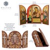 NKlaus Mother of God unexpected joy icon triptych wood 25