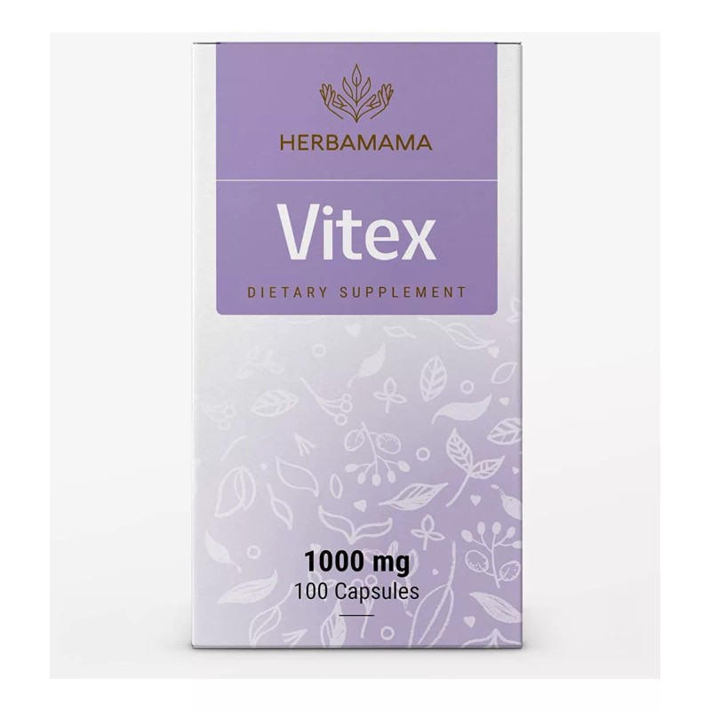Herbamama Suplemento Vitex Balance Hormonal Para Mujer 100caps Sabor Sin