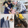 Threlaco 18 Pcs Drill Bit Holder Keychains 3 Pcs 1/4