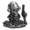 Veronese Design 6 1/8" Cyberpunk Robotic Octopus Resin Sculpture Pewter