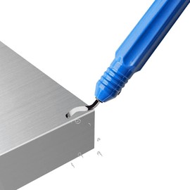 Blue Deburring Tool Kit Precision Edge Burr Removal on Copper,Iron,Brass,and PVC Plumbing Pipes,3D Printing Plastics,Resin Art,and Metal Work Deburring Cutters,Cutting Tools