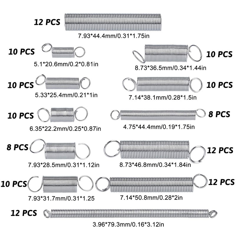 Tension Spring Assortment Tension Springs and Compression Springs Made of