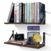 Uten Floating Shelves, Solid Wood Wall Mounted Shelf for Bathroom,