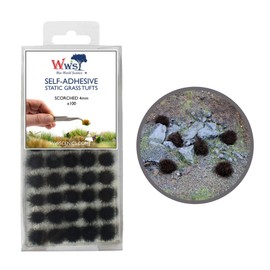 War World Scenics Scorched Cover Grass 4mm Static Grass Tufts x 100 – Railway Modelling Wargaming Terrain Model Diorama
