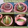 SOOCVWOLF 7 Pcs Matcha Whisk Set, Ceramic Matcha Set, Matcha