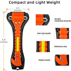 ZHSX 20 Pack Car Safety Hammer, 2 in 1 Car Escape Tool Seatbelt Cutter and Car Window Glass Hammer Breaker for Home Rescue and Car Emergency Escape Tools