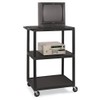 LUXOR LE42-B 42"H AV Cart - Three Shelves