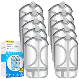 16 Pack Flying Trap Refills Compatible with zzevo Flying Insect Trap Refill, Insect Replacement Kit for M364 M364A and Max Fully Compatible Size (16 Pcs Refill)