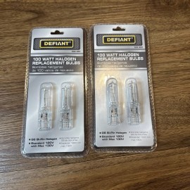 Defiant G8 Bi-Pin 100W Replacement (2) Bulbs 2 Packs 4 Bulbs