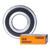TIMKEN 6308-2RS 2 Pcs Double Rubber Seal Bearings 40x90x23mm, Pre-Lubricated