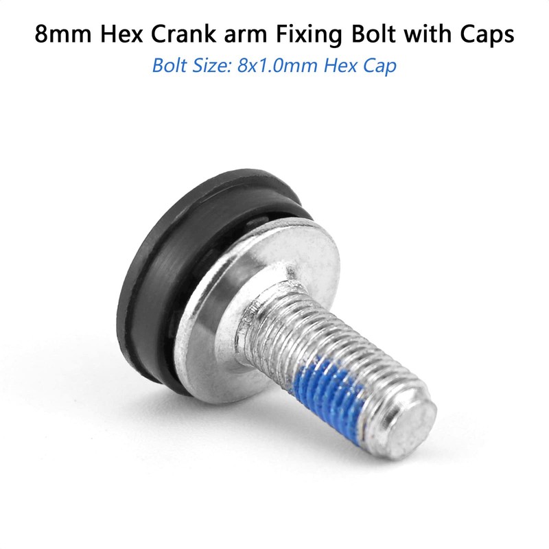 VANICE 8mm Bike Hex Crank arm Fixing Bolt Screw with