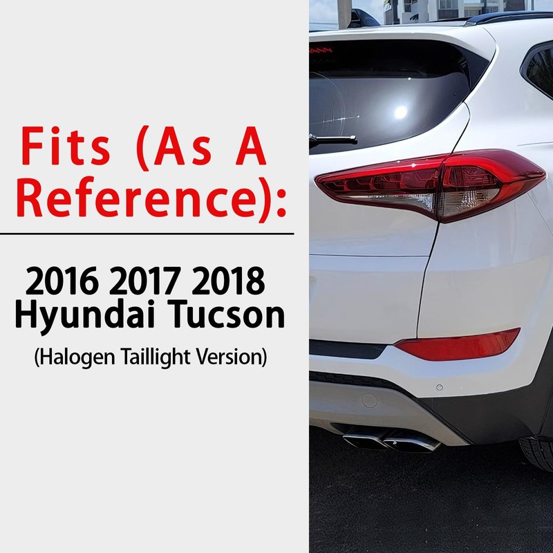 PIAOYUE - For 2016 2017 2018 Hyundai Tucson Halogen Outer