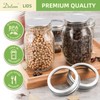 Dalzom Dalzom? 48Pcs Canning Lids with Rings Regular Mouth, Premium