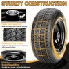 11x4.00-5 Flat Free Lawn Mower Tires, Zero Turn Mower Front