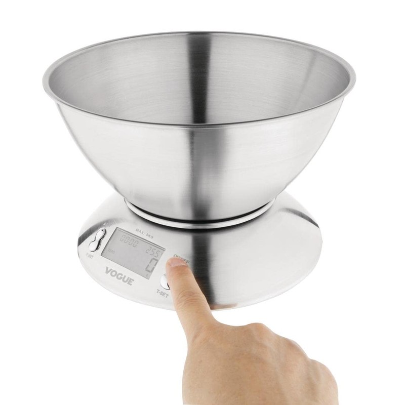 Vogue Digital Bowl Scale St/St - 5kg