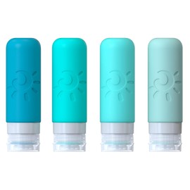 Zafit Travel Bottles for Toiletries, TSA Approved Travel Containers 3oz Leak Proof Travel Tubs Refillable Liquid Travel Accessories for Shampoo Conditioner Lotion Body Wash(Multicolored H)