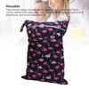Diaper Bag Storage Pouch Waterproof Polyester Reusable Dual Zippers Diaper