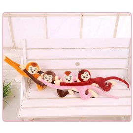Long Arm Hanging Monkey Stuffed Animals,Curtain Monkey Plush Toy Birthday Xmas Gift for Kids (24Inch)