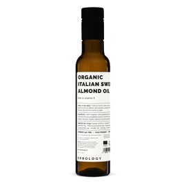 100% Organic Sweet Almond Oil 8.5 fl oz - Cold-Pressed - Premium Food Grade - Rich in Skin-Nourishing Vitamin E - Straight from Farm in Italy - Non-GMO - No Additives or Preservatives - Recyclable Glass Bottle