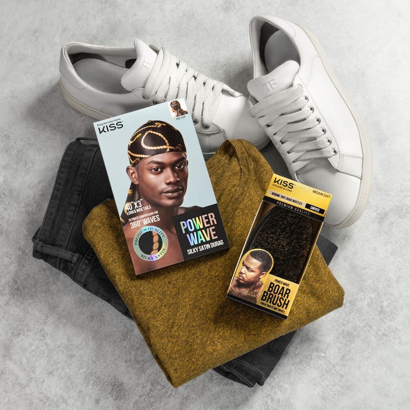 KISS COLORS & CARE Luxe Power Wave Silky Satin Durag,
