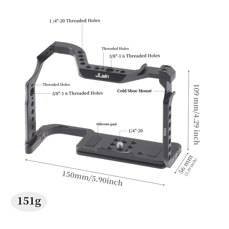 FOTGA Camera Cage and Top Handle Kit for Canon EOS