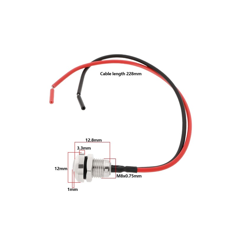 Create idea 1 x Guitar Push Button Switch with 8