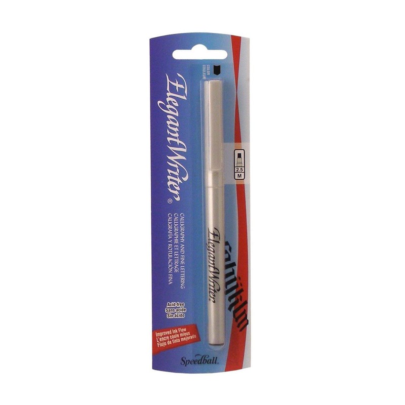 Speedball Elegant Writer Medium Calligraphy Marker, Black